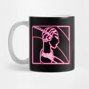 Art Deco woman portrait Mug